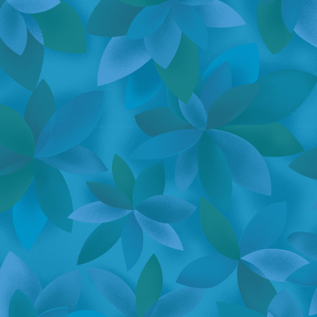 JB601-BL2 Playa - Palms - Blue Fabric