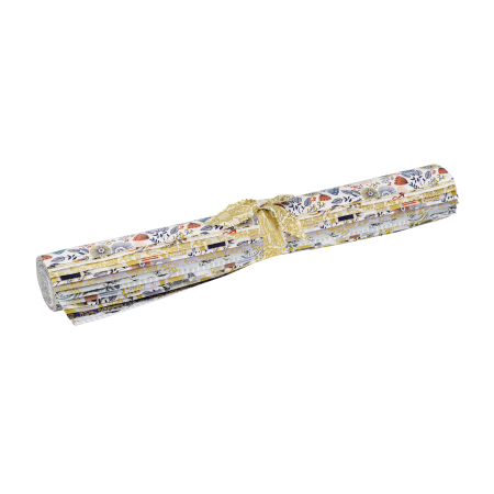 JM200P-FQR Summer in the Cotswolds Metallic Fat Quarter - Roll