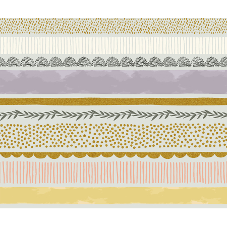 JM204-MI3M Summer in the Cotswolds - Bumble Bee - Mist Metallic Fabric