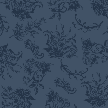 PS202-NA3 Summer Rose - Charlotte - Navy Fabric
