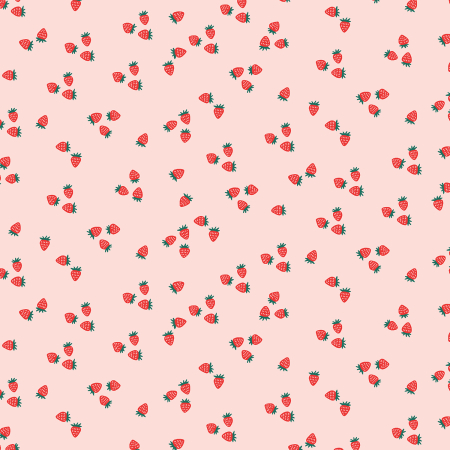YX105-RR1 Sunday Afternoon - Seasonal Strawberries - Red Rhapsody Fabric