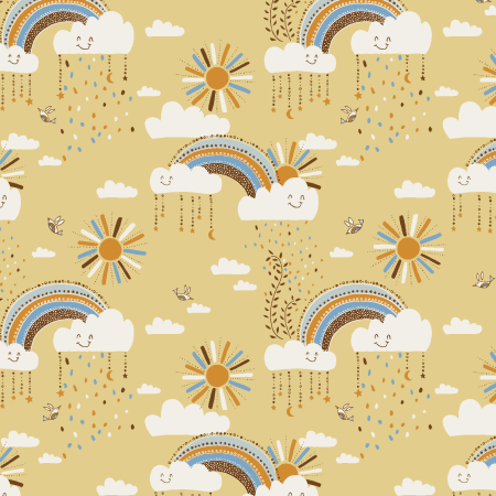 RJ5200-DB1 Sunny Days Ahead - Keep Your Head Up - Day Break Fabric