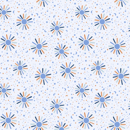 RJ5201-CS3 Sunny Days Ahead - When Clouds Part - Clear Sky Fabric