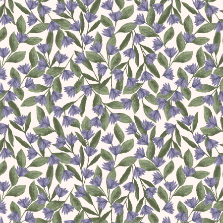 JM302-HY3 Twilight Meadows - Branching Out - Hyacinth Fabric