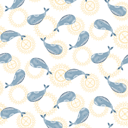 RJ5902-SU2 Wave And Sea - Ripple Effect - Sunshowers Fabric