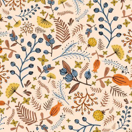 RJ3700-SB2 Whimsical Fleur De Joy - Spring Mix - Soft Blush Fabric