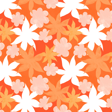 RJ3401-OB2 Wide Open Spaces - Wildflowers - Orange Burst Fabric