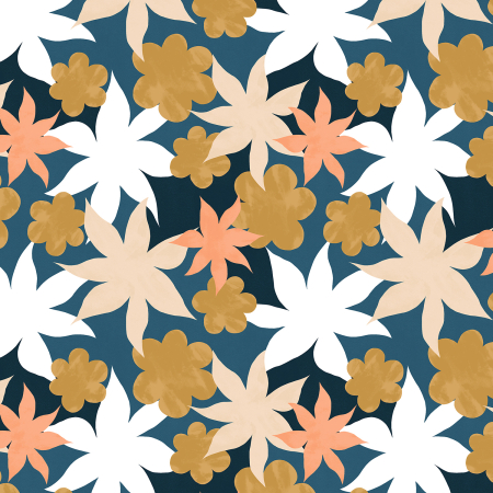 RJ3401-OC1 Wide Open Spaces - Wildflowers - Oceanside Fabric