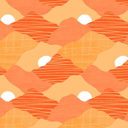 RJ3402-SS2 Wide Open Spaces - The Mountains are Calling - Sizzling Sunset Fabric