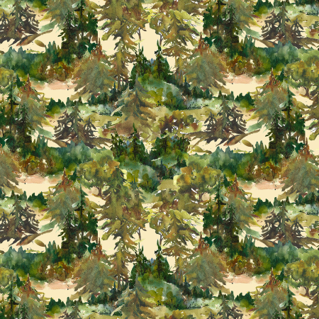 TM103-GS2D Wild And Wonderful - Dappled Shade - Green Space Digiprint Fabric