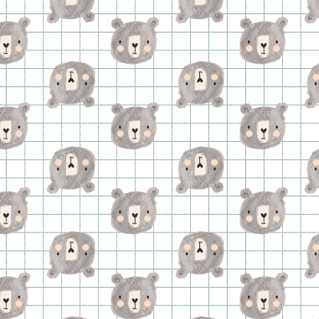 RJ4101-CG3 Wild Ones - Oso - Calming Grey Fabric