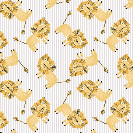 RJ4102-FR1 Wild Ones - Lion Pounce - Frost Fabric