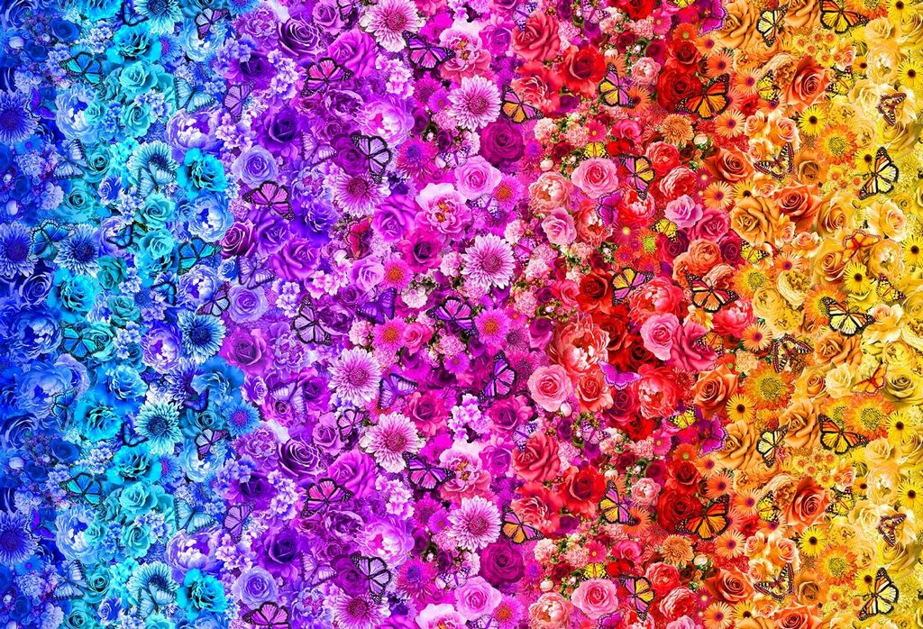 RAINBOW BUTTERFLIES PANEL