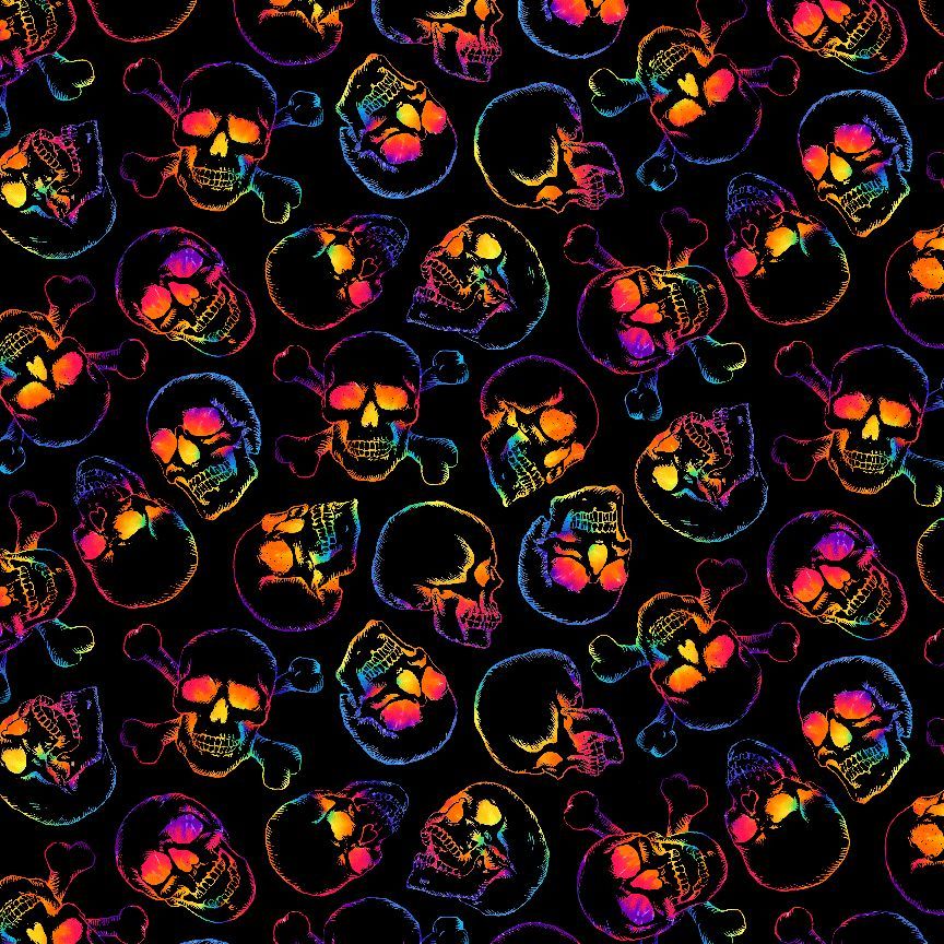 TOSSED MULTI SKULLS