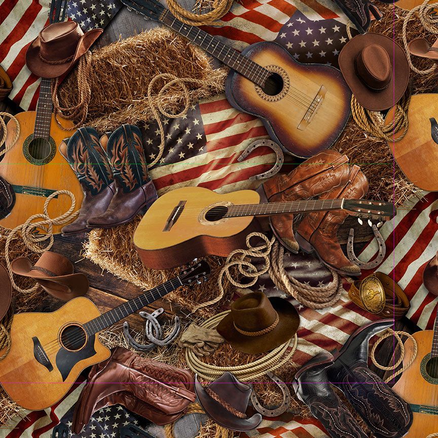 USA FLAGS & WESTERN ICONS