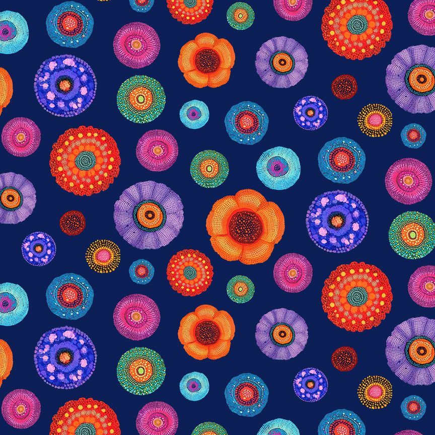 TOSSED FLORAL MEDALLIONS