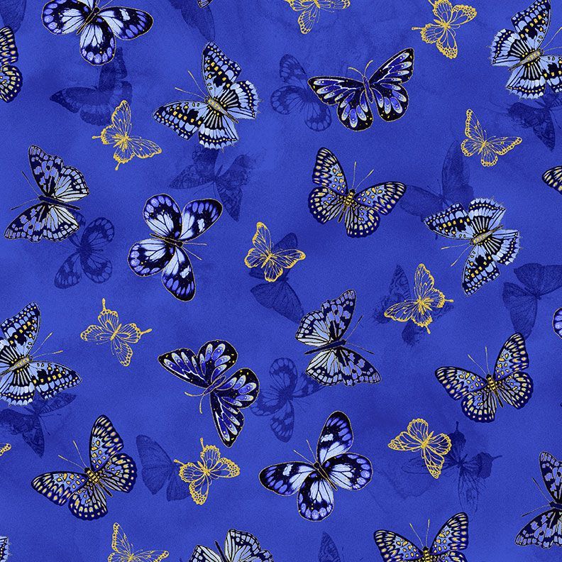 TOSSED BUTTERFLIES METALLIC