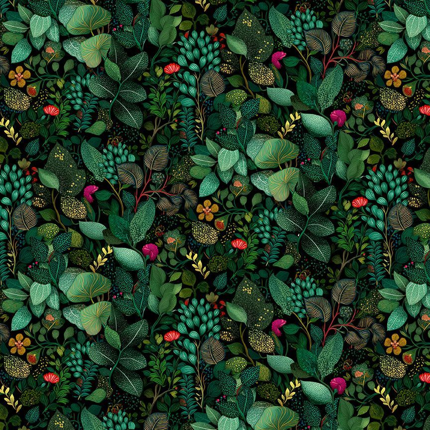 PACKED TROPICAL LEAVES