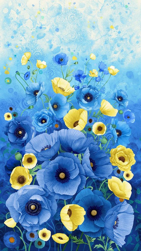 POPPY SERENADE PANEL 24"