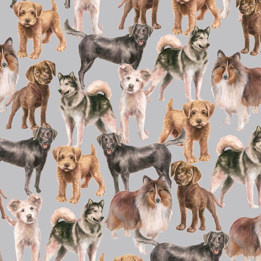 TOSSED REALISTIC DOGS