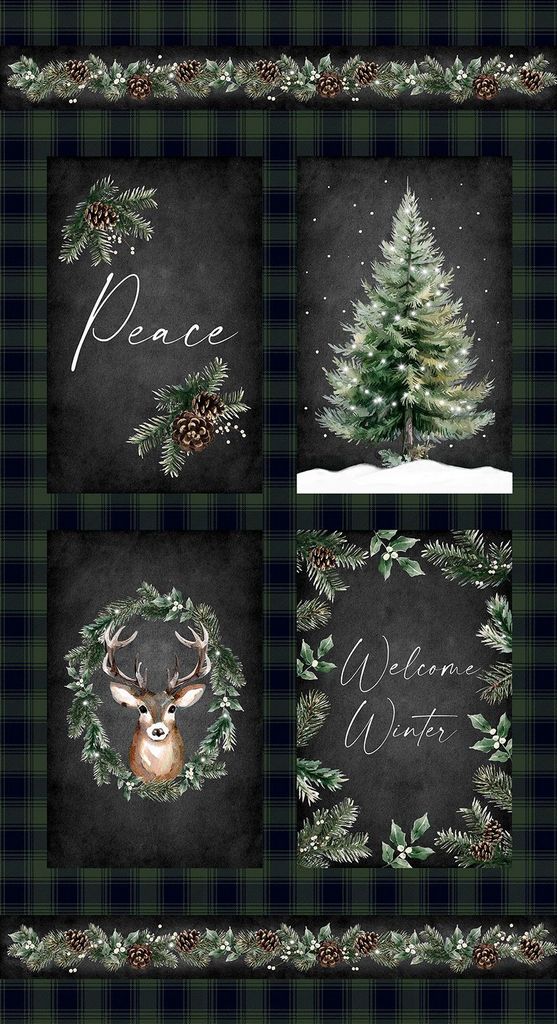 WELCOME WINTER PANEL 24"