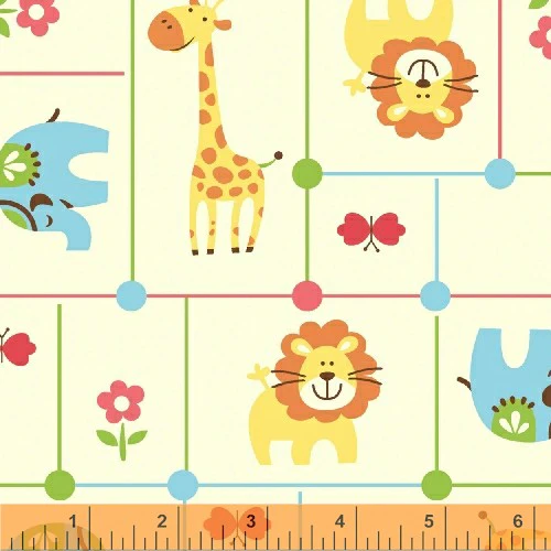 Zoo Babies fabric collection by Windham Fabrics