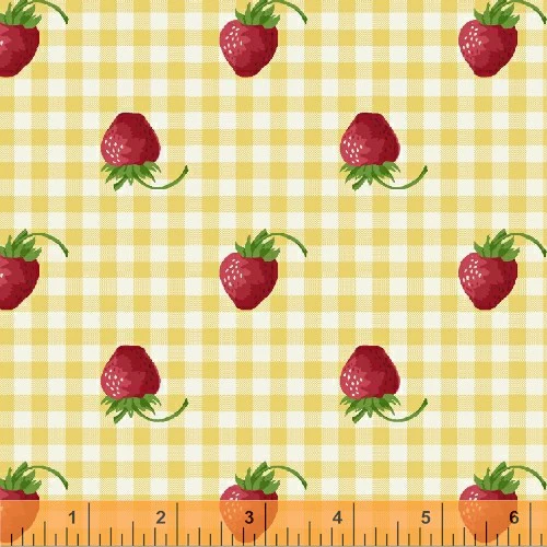 Strawberry Picnic fabric collection by Windham Fabrics