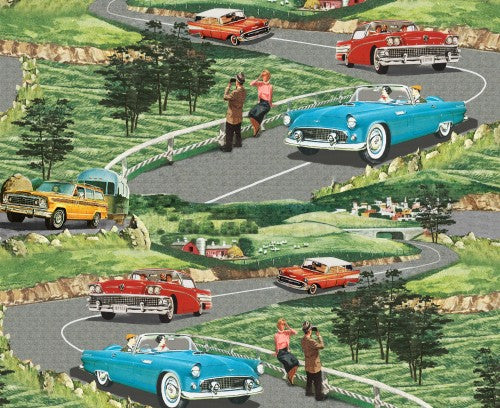 35352-X quilting fabric from the Planes, Trains and Automobiles collection by Windham Fabrics