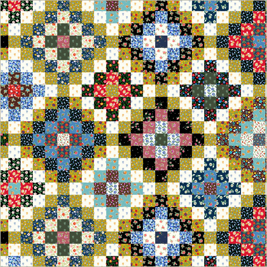 Trip Around the Garden Whole Cloth